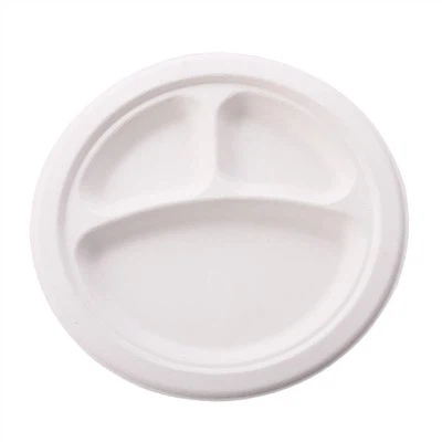 Platiau Compostadwy Plât Sugarcane-Dim PFAS